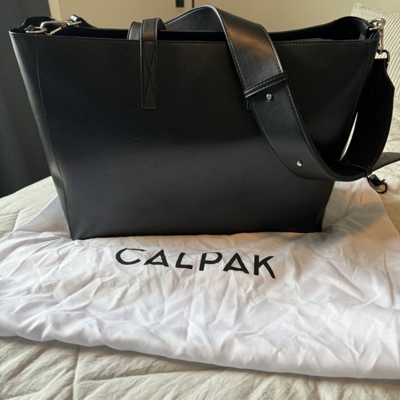 Calpak Elegant Black Laptop Tote - Picture 2 of 2